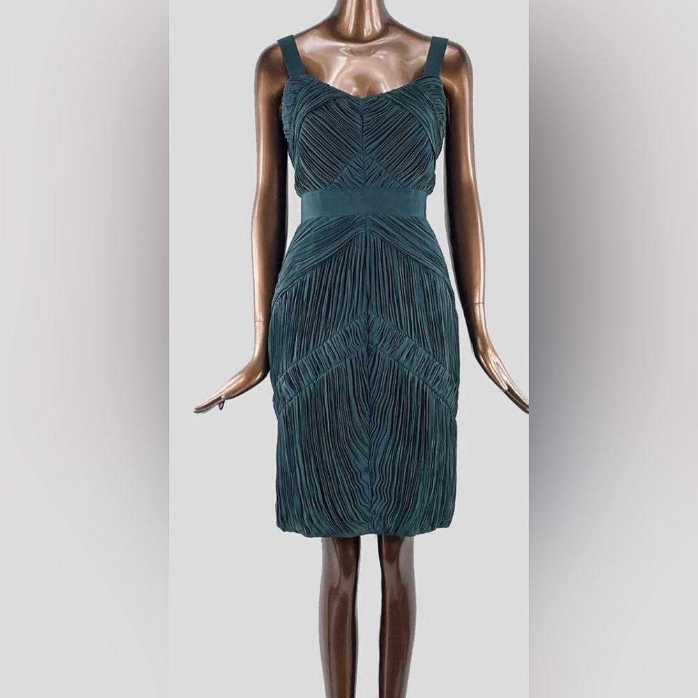 Burberry London dark green cocktail dress, US6